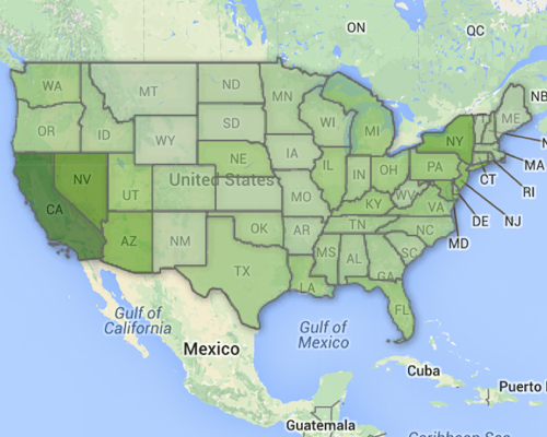 Explore life support statistics nationwide